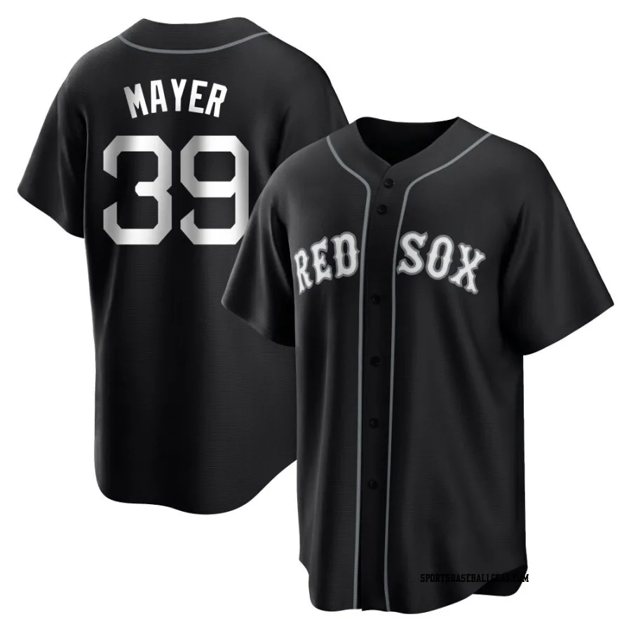 Marcelo Mayer Youth Boston Red Sox Black/White Replica Jersey