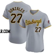Marco Gonzales Men's Pittsburgh Pirates Gray Elite Road Jersey