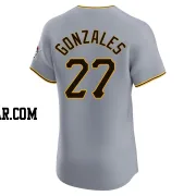 Marco Gonzales Men's Pittsburgh Pirates Gray Elite Road Jersey