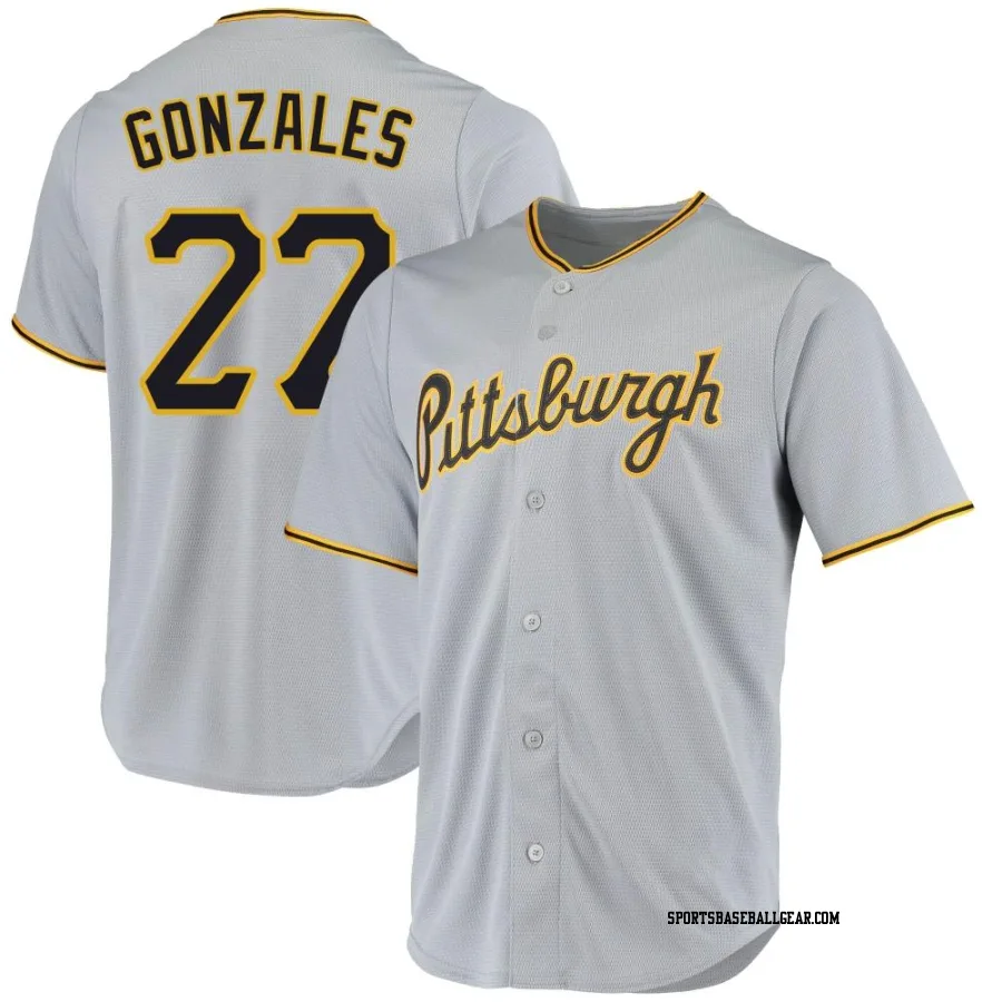 Marco Gonzales Men's Pittsburgh Pirates Gray Replica Road Jersey