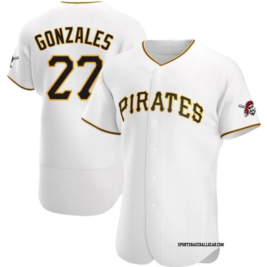 Marco Gonzales Men's Pittsburgh Pirates White Authentic Home Jersey