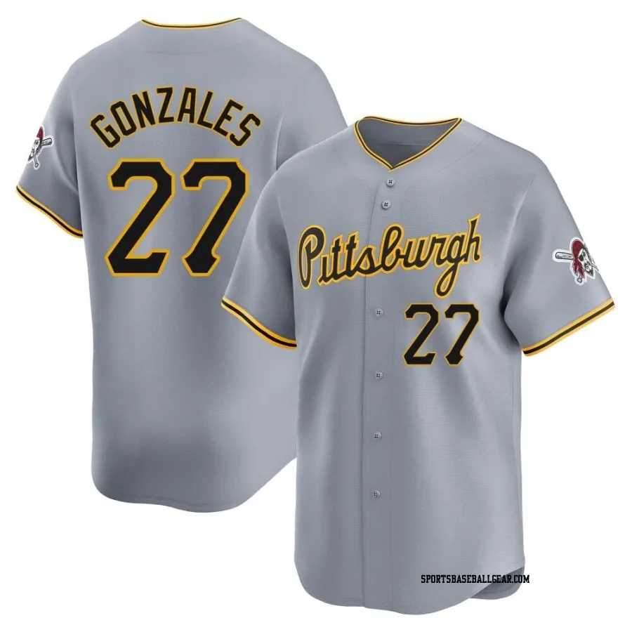 Marco Gonzales Youth Pittsburgh Pirates Gray Limited Away Jersey