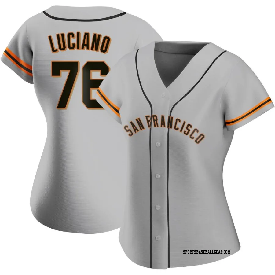 Marco Luciano Women's San Francisco Giants Gray Authentic Road Jersey