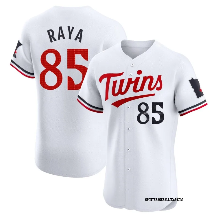 Marco Raya Men's Minnesota Twins White Elite Home Jersey