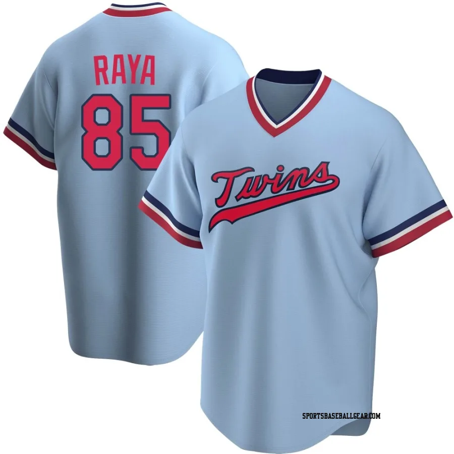 Marco Raya Youth Minnesota Twins Light Blue Replica Road Cooperstown Collection Jersey