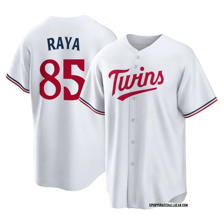 Marco Raya Youth Minnesota Twins White Replica Home Jersey