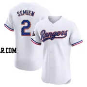 Marcus Semien Men's Texas Rangers Gold Elite White 2024 Collection Jersey