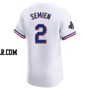 Marcus Semien Men's Texas Rangers Gold Elite White 2024 Collection Jersey