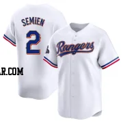 Marcus Semien Men's Texas Rangers Gold Limited White 2024 Collection Jersey