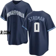 Marcus Stroman Youth Chicago Cubs Navy Replica 2021 City Connect Jersey