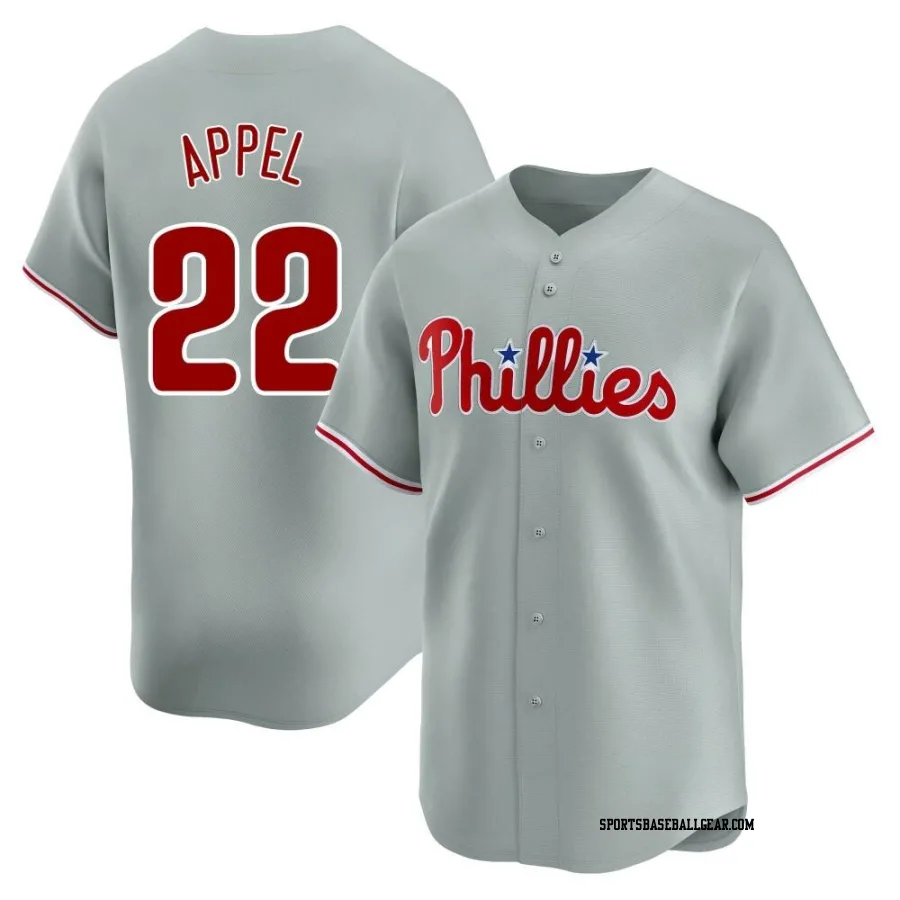 Mark Appel Youth Philadelphia Phillies Gray Limited Away Jersey
