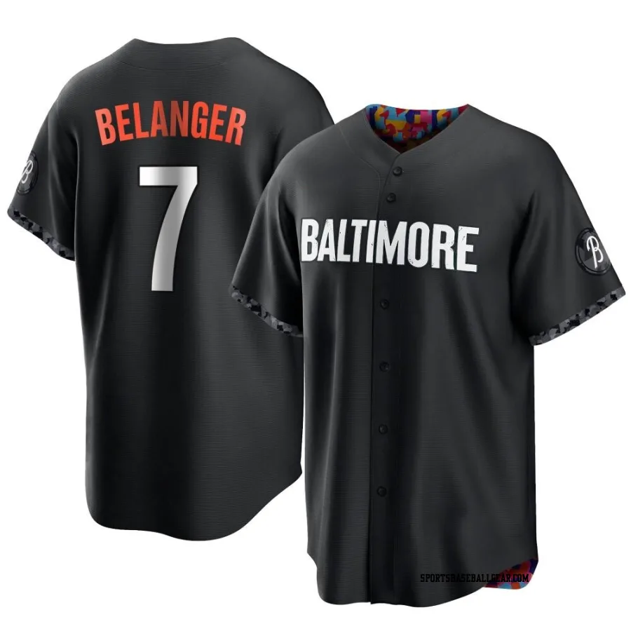 Mark Belanger Men's Baltimore Orioles Black Replica 2023 City Connect Jersey