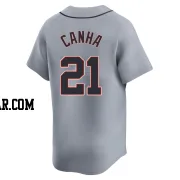 Mark Canha Men's Detroit Tigers Gray Limited Road Jersey