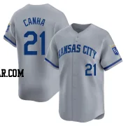 Mark Canha Men's Kansas City Royals Gray Limited Away Jersey