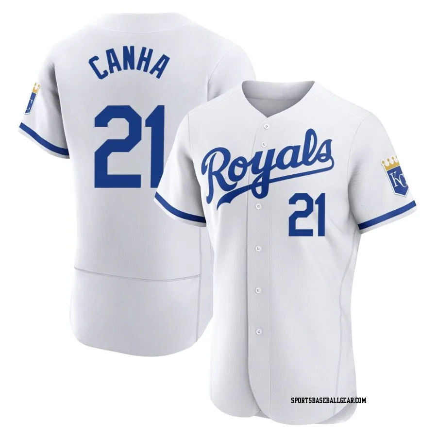 Mark Canha Men's Kansas City Royals White Authentic 2022 Home Jersey
