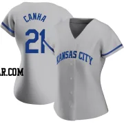 Mark Canha Women's Kansas City Royals Gray Replica 2022 Road Jersey