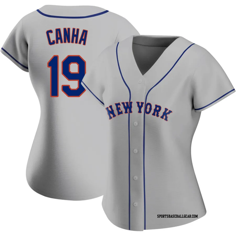 Mark Canha Women's New York Mets Gray Replica Road Jersey