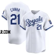 Mark Canha Youth Kansas City Royals White Limited Home Jersey
