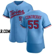 Mark Contreras Men's Minnesota Twins Light Blue Authentic Alternate Jersey