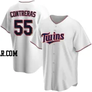 Mark Contreras Men's Minnesota Twins White Replica Home Jersey