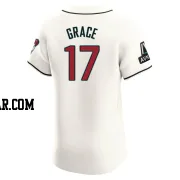 Mark Grace Men's Arizona Diamondbacks Cream Elite Home Patch Jersey