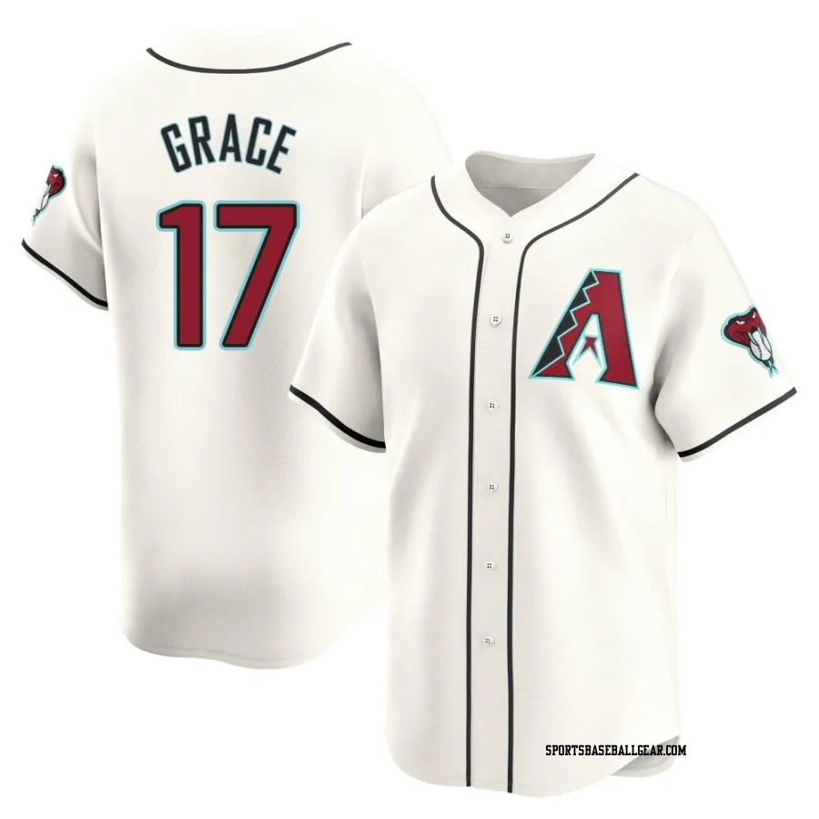Mark Grace Men's Arizona Diamondbacks White Limited Home Jersey