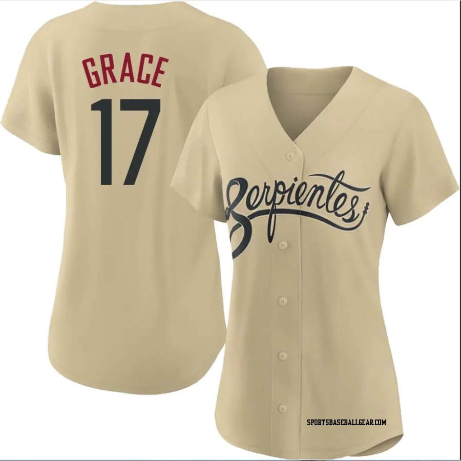 Mark Grace Women's Arizona Diamondbacks Gold Replica 2021 City Connect Cool Base Jersey