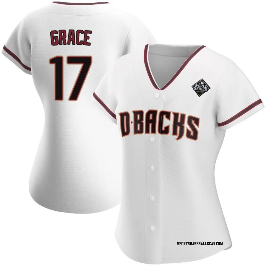 Mark Grace Women's Arizona Diamondbacks White Authentic Home 2023 World Series Jersey