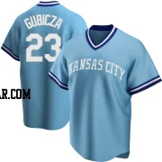 Mark Gubicza Youth Kansas City Royals Light Blue Replica Road Cooperstown Collection Jersey