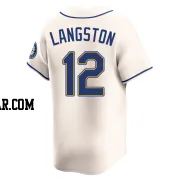 Mark Langston Men's Seattle Mariners Cream Limited Alternate Jersey