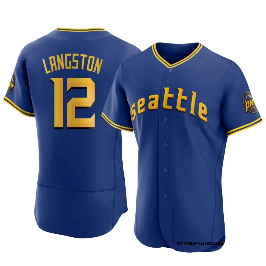 Mark Langston Men's Seattle Mariners Royal Authentic 2023 City Connect Jersey