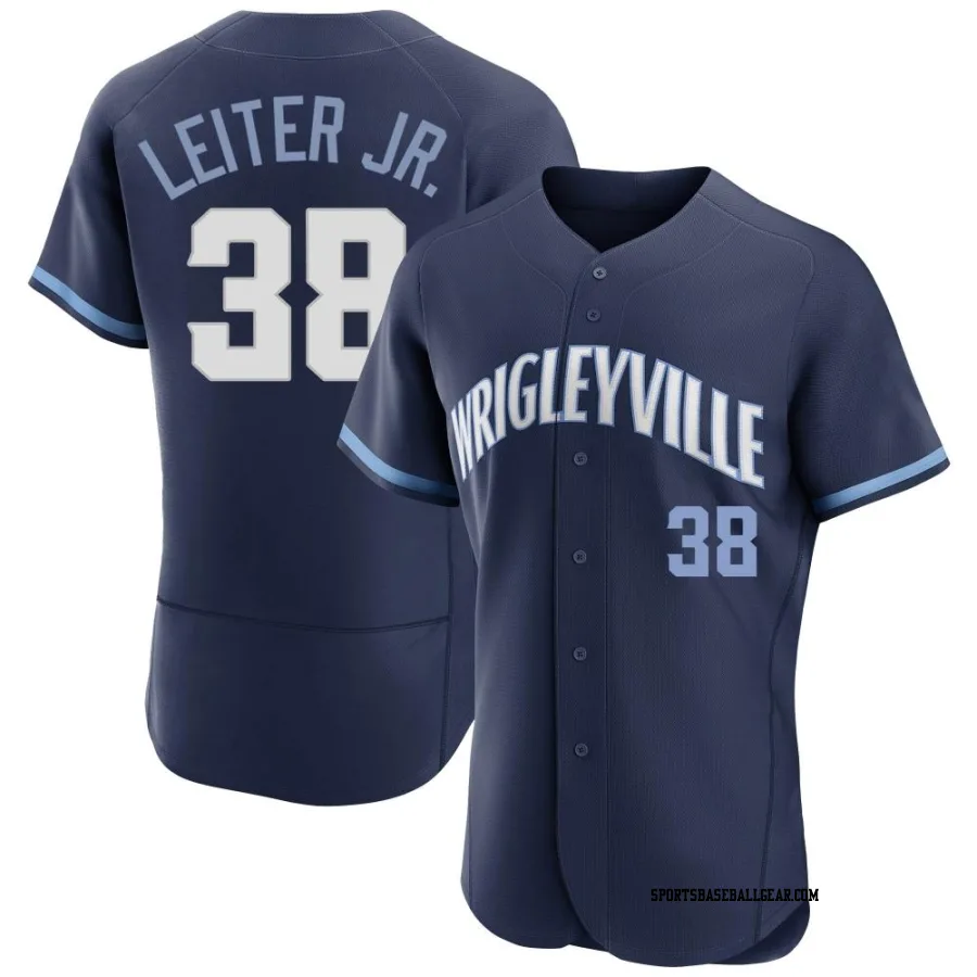 Mark Leiter Jr. Men's Chicago Cubs Navy Authentic 2021 City Connect Jersey