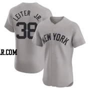 Mark Leiter Jr. Men's New York Yankees Gray Elite Road Jersey