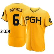 Mark Mathias Men's Pittsburgh Pirates Gold Authentic 2023 City Connect Jersey