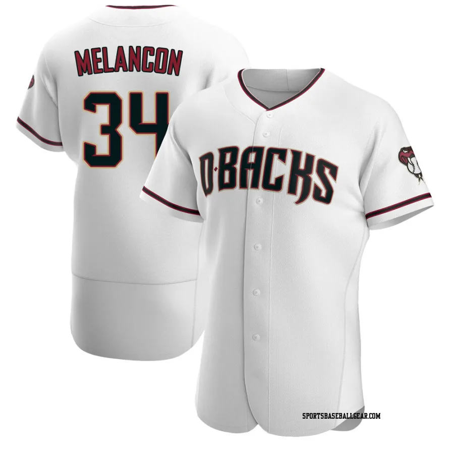 Mark Melancon Men's Arizona Diamondbacks White/Crimson Authentic Home Jersey