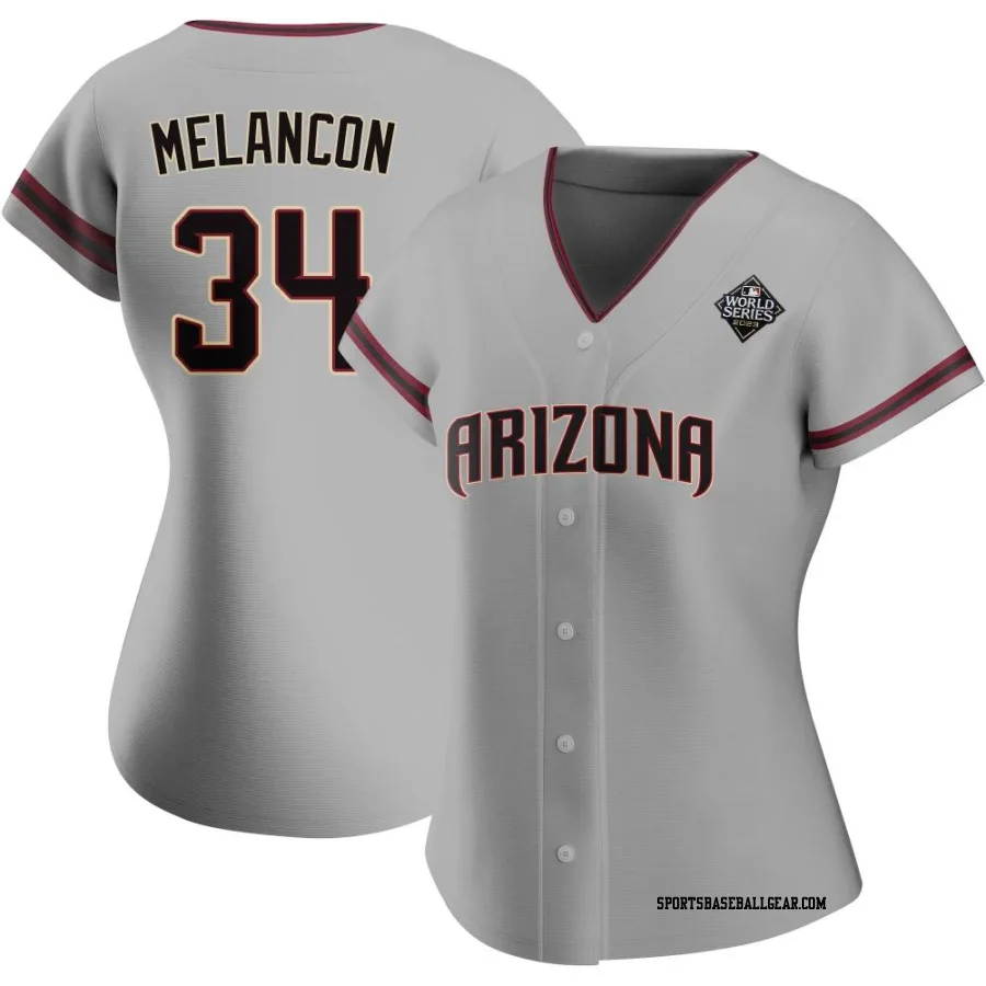 Mark Melancon Women's Arizona Diamondbacks Gray Replica Road 2023 World Series Jersey