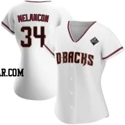 Mark Melancon Women's Arizona Diamondbacks White Authentic Home 2023 World Series Jersey
