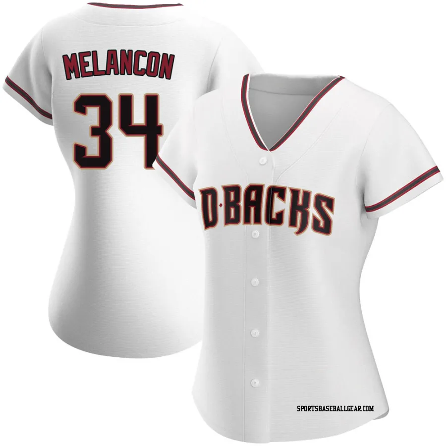 Mark Melancon Women's Arizona Diamondbacks White Authentic Home Jersey