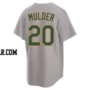 Mark Mulder Men's Oakland Athletics Gray Replica Away 2.0 Jersey