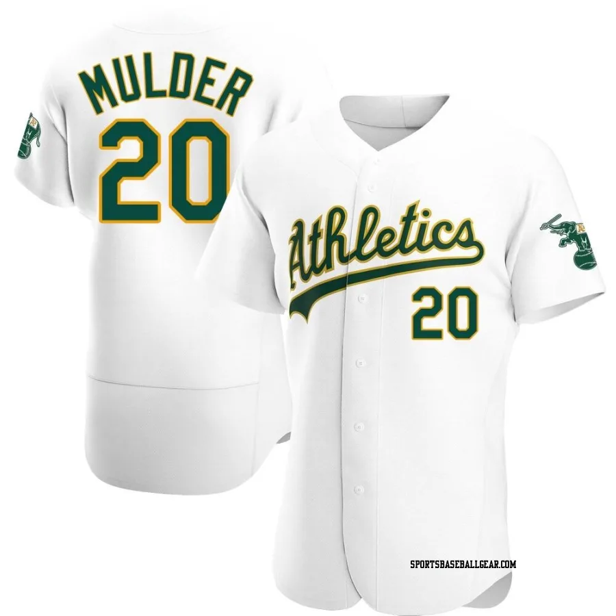 Mark Mulder Men's Oakland Athletics White Authentic Home Jersey