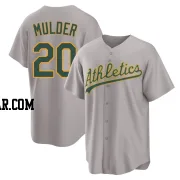 Mark Mulder Youth Oakland Athletics Gray Replica Away 2.0 Jersey
