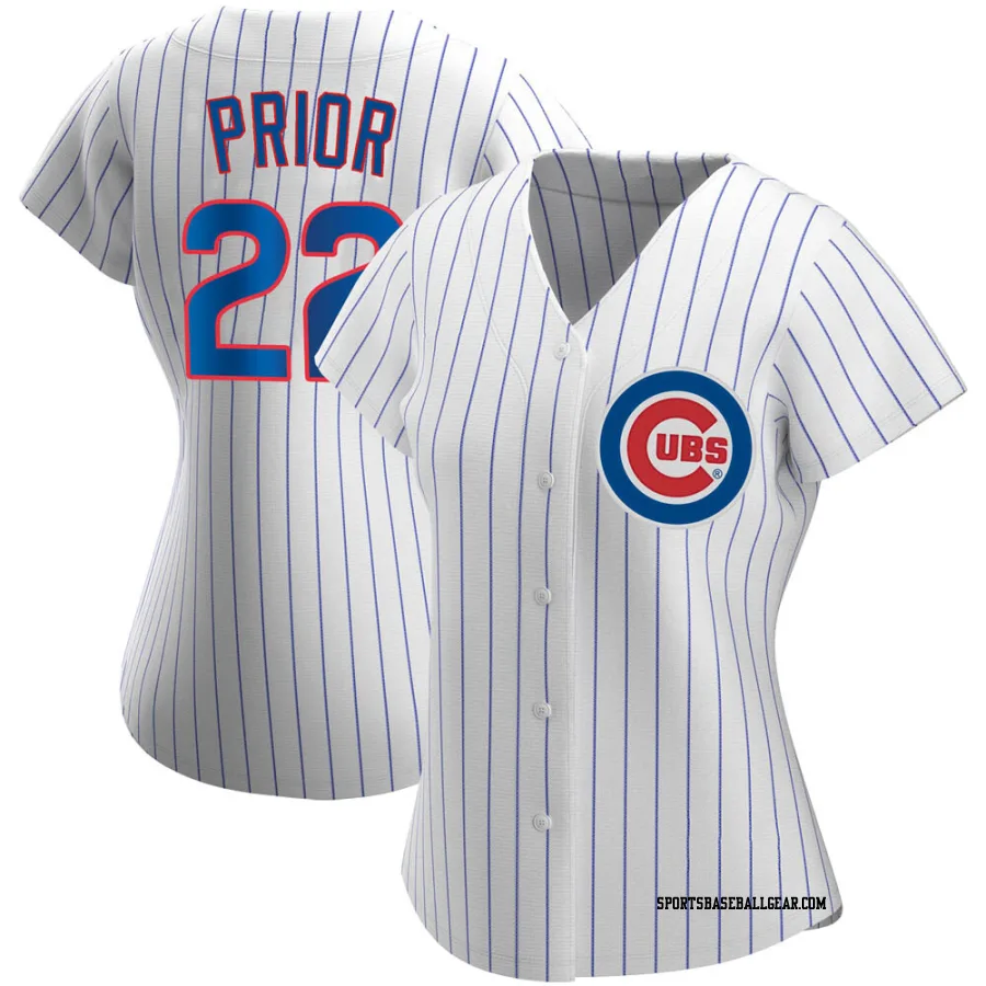 Mark Prior Women's Chicago Cubs White Authentic Home Jersey