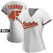 Mark Trumbo Women's Baltimore Orioles White Replica Home Jersey