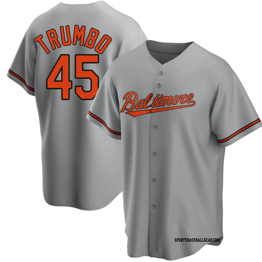Mark Trumbo Youth Baltimore Orioles Gray Replica Road Jersey