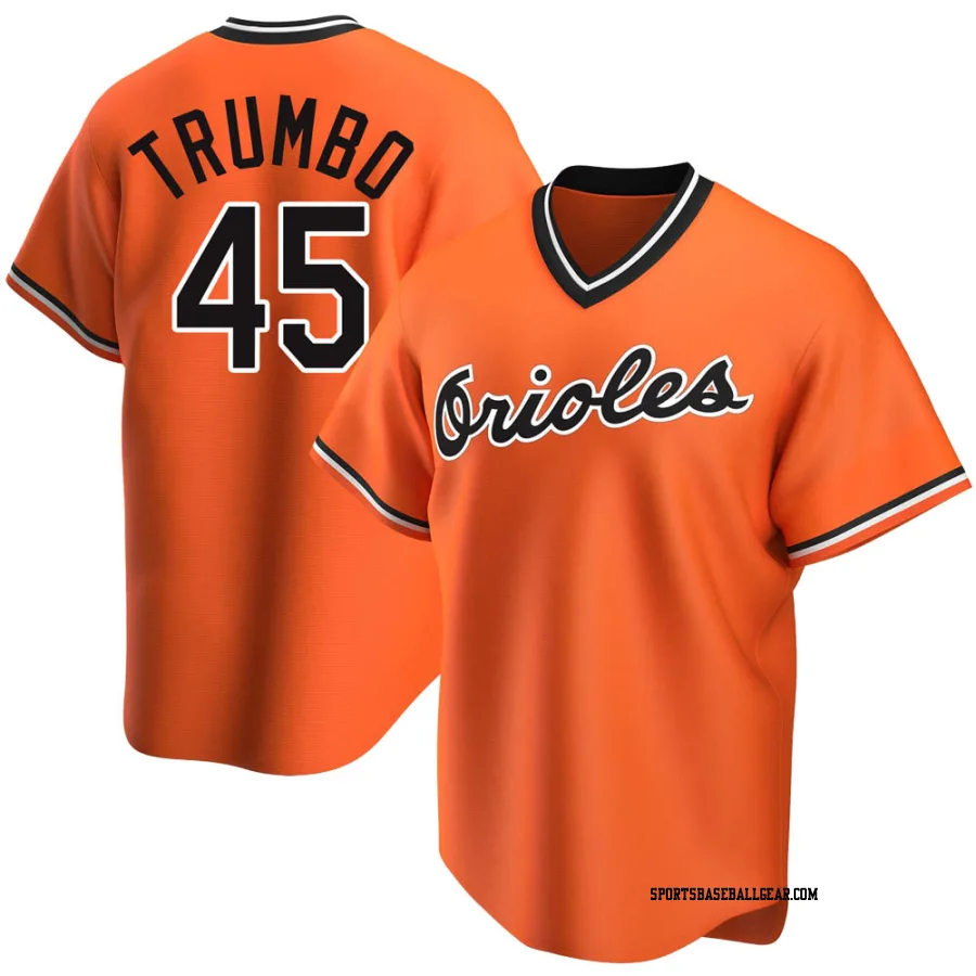 Mark Trumbo Youth Baltimore Orioles Orange Replica Alternate Cooperstown Collection Jersey
