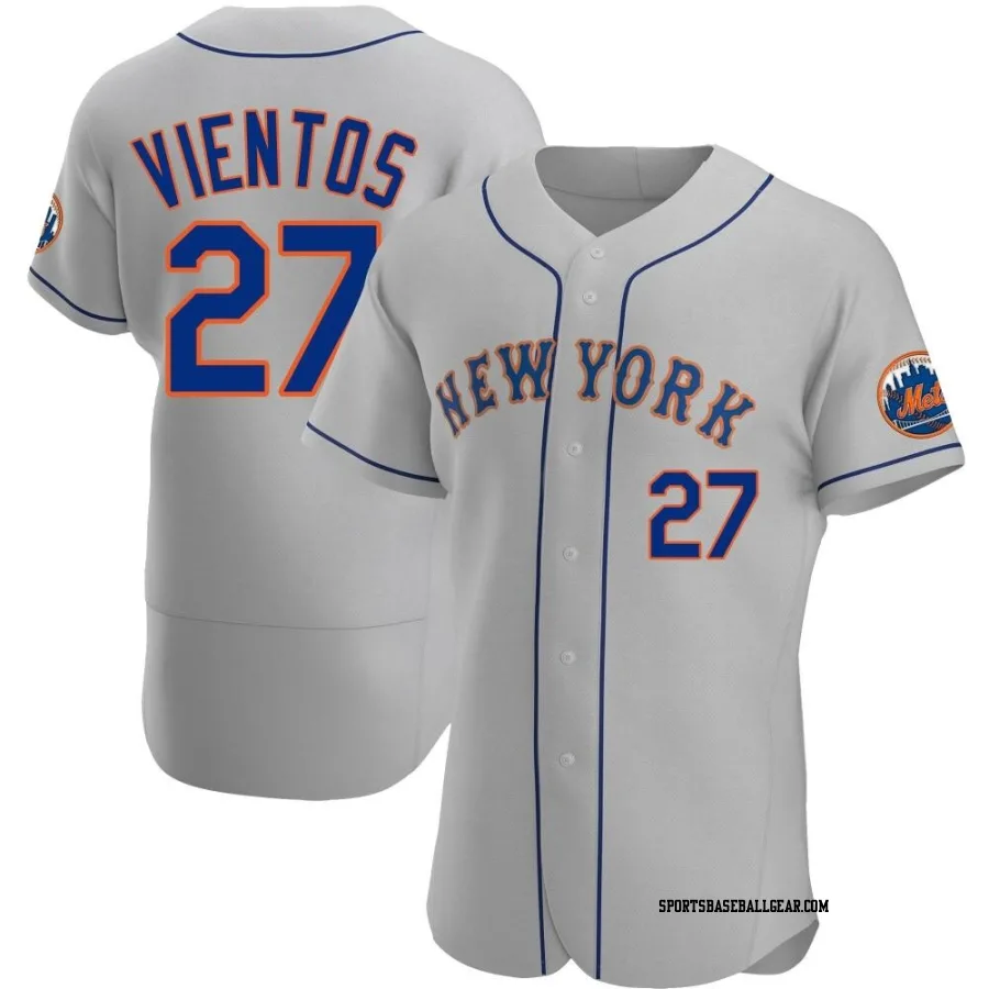 Mark Vientos Men's New York Mets Gray Authentic Road Jersey