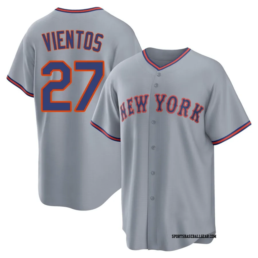 Mark Vientos Men's New York Mets Gray Replica Away 2.0 Jersey