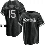 Martin Maldonado Men's Chicago White Sox Black Replica 2021 City Connect Jersey