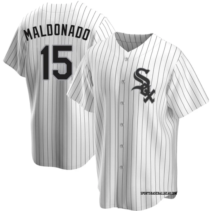 Martin Maldonado Men's Chicago White Sox White Replica Home Jersey