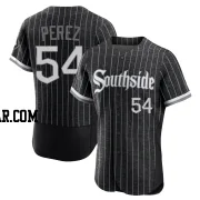 Martin Perez Men's Chicago White Sox Black Authentic 2021 City Connect Jersey